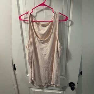 Torrid Tan Asymmetrical Sleeveless Tank Top